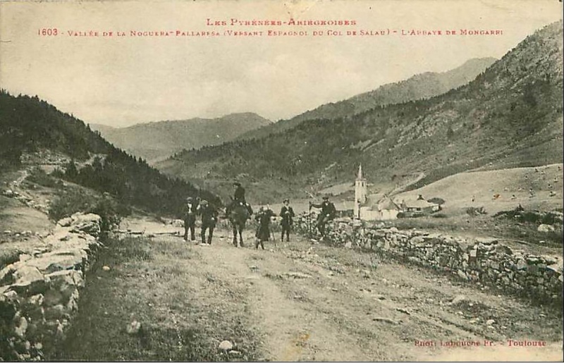 <p>Vallée de la Noguera Pallaresa, (Verssant espagnol du col de Salau) - L'Abbaye de Mongarri</p>