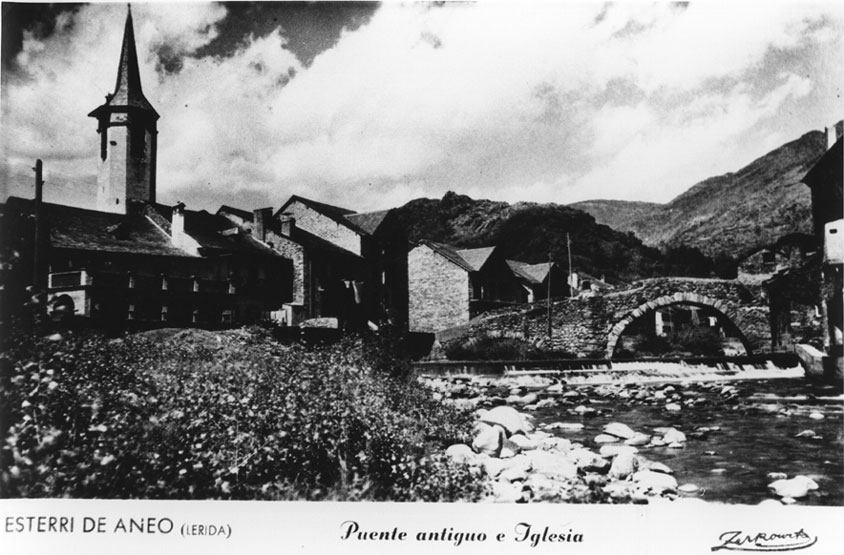 Pont sobre la Noguera Pallaresa a Esterri.