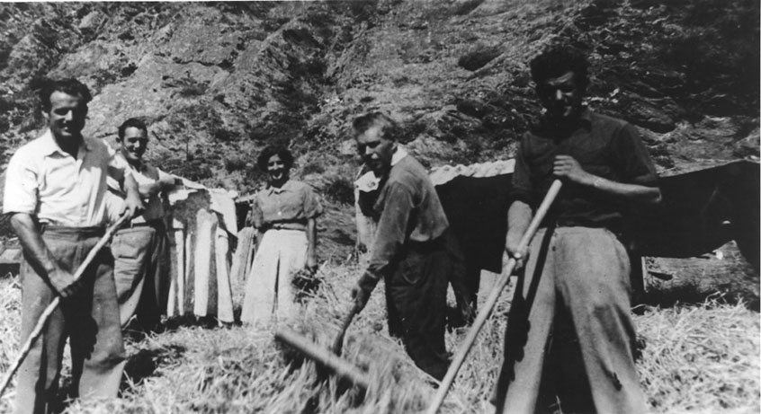 Girant la batuda al batedor de Casa Llorenç.