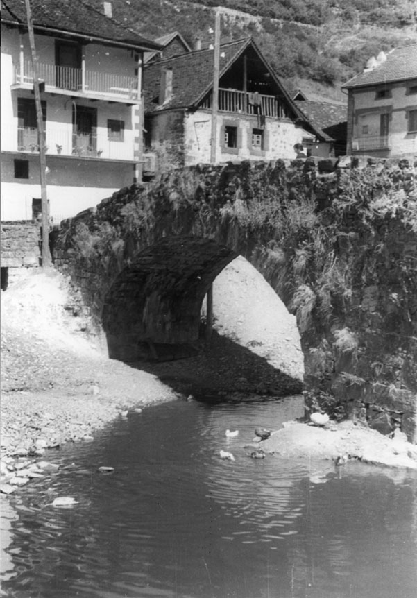 <p>Viatjant. Pont.</p>