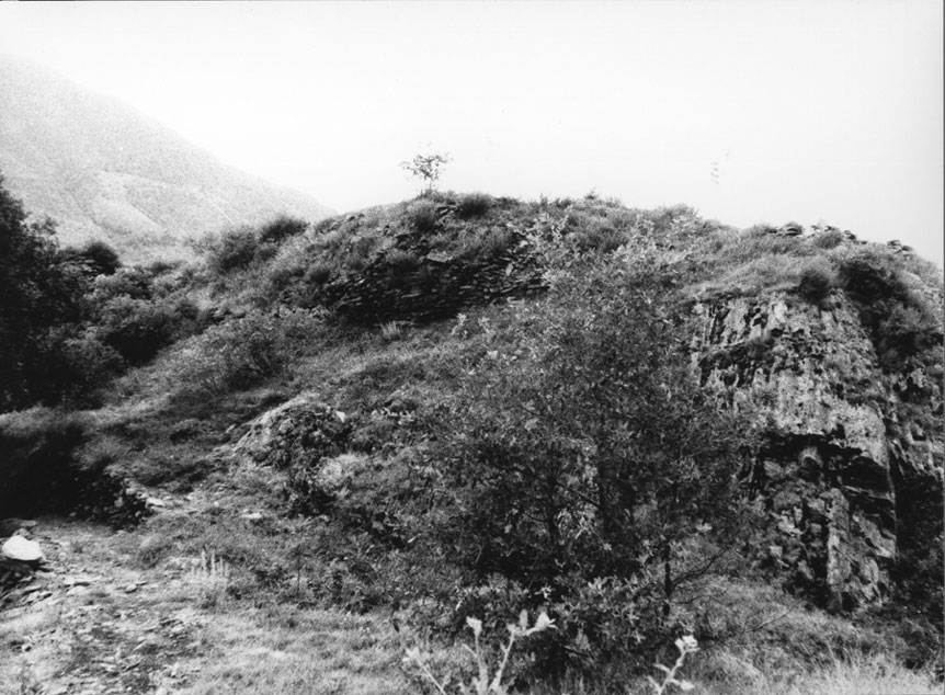 Interior de les restes de l'antic Castell de Pallars a València