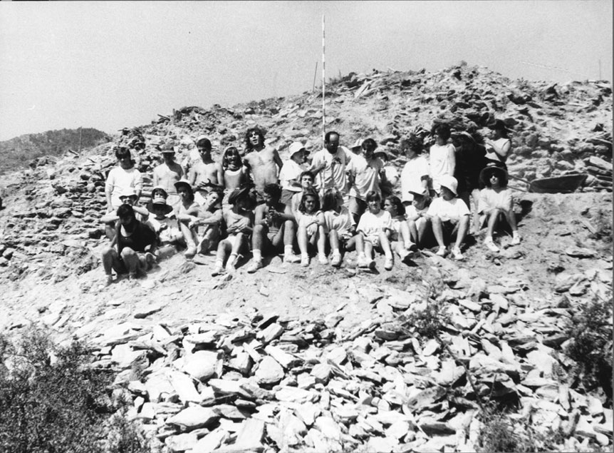 Grup de treball de la primera quinzena del mes d'agost al castell de València.