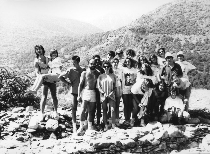 Excavacions al Castell de València. Segon grup del camp de treball de neteja.