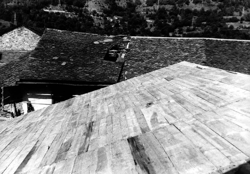 Obres de restauració de Casa Gassia. Llosat.