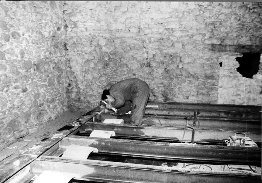 Obres de restauració de Casa Gassia. Personatge: Balbino Soler.