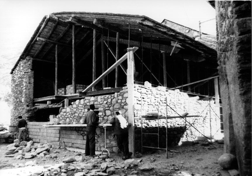 Obres de restauració de Casa Gassia. 