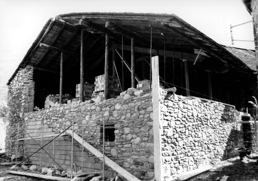 Obres de restauració de Casa Gassia. 