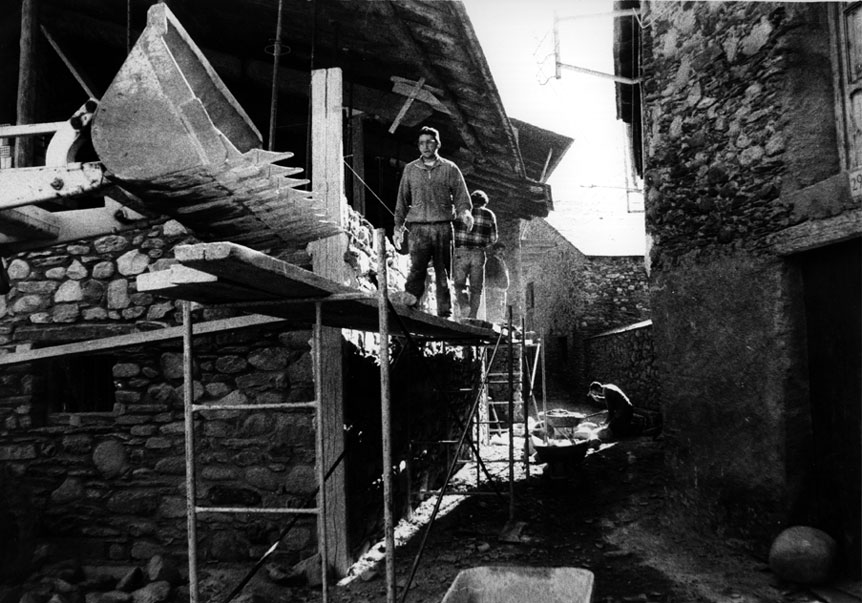 Obres de restauració de Casa Gassia. 