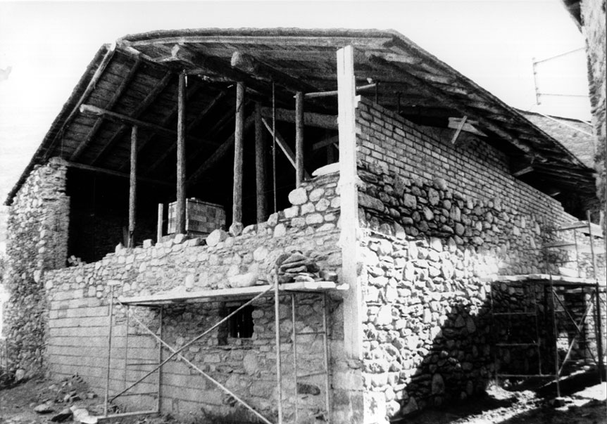 Obres de restauració de Casa Gassia. 