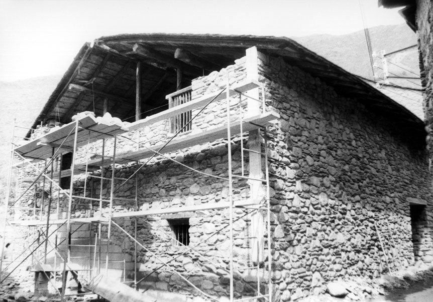 Obres de restauració de Casa Gassia. 