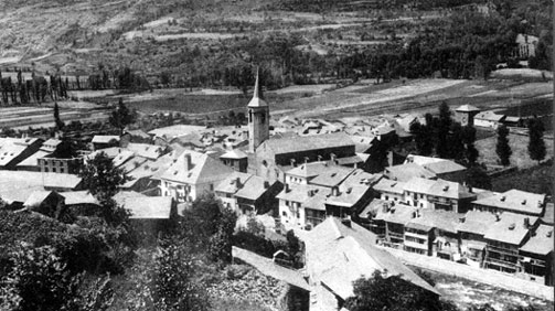 Vista general d'Esterri d'Àneu.