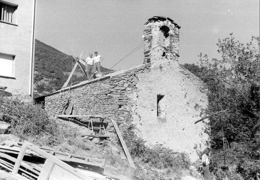 Sant Cosme. Obres de restauració.