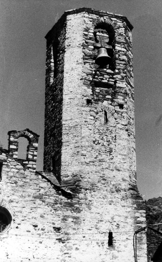 Torre del campanar de l'església de Sant Martí.