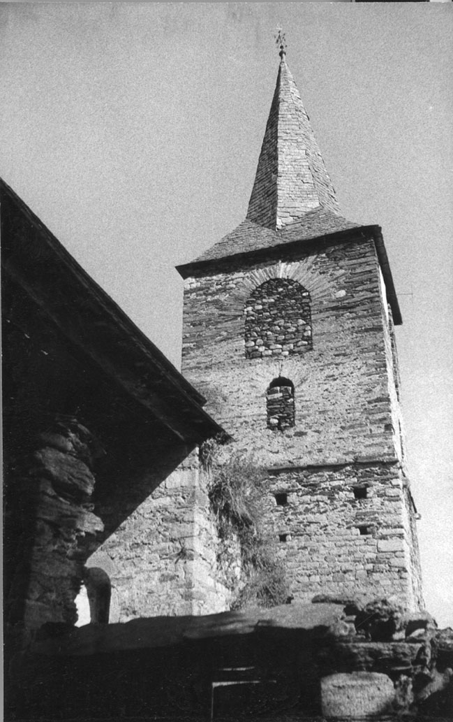 Campanar de l'església parroquial de Sant Llorenç.