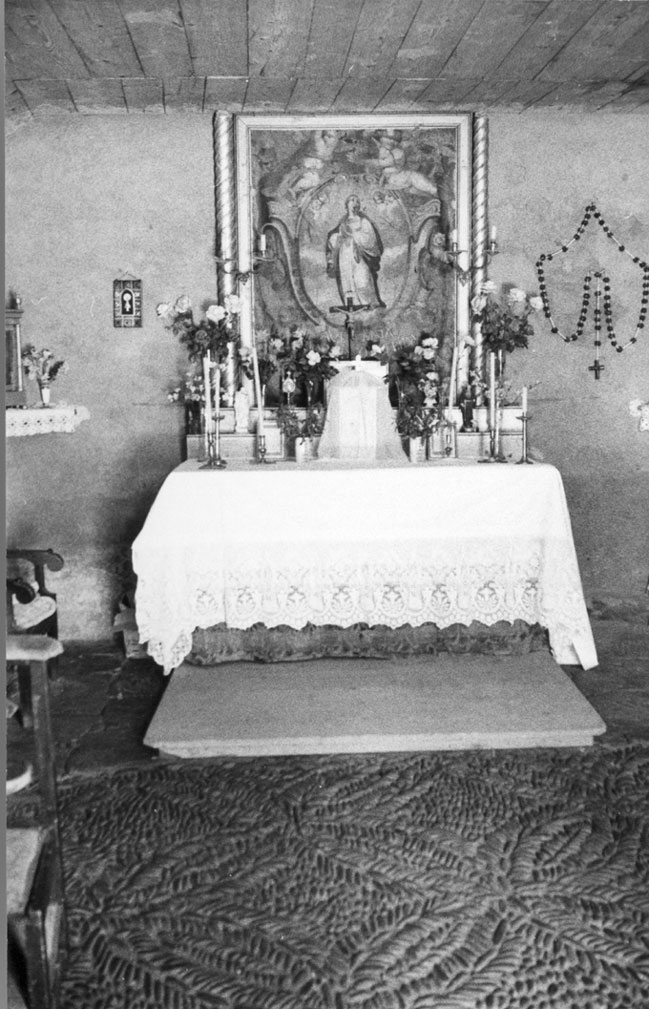 Altar de la capella de la Immaculada de Casa Visa.