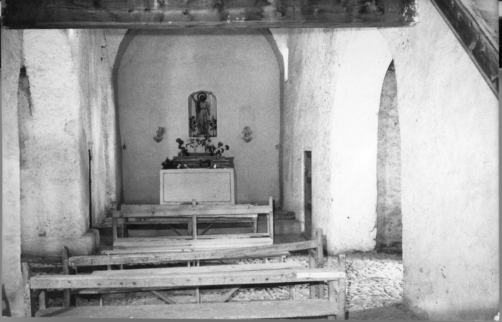 Interior de l'ermita de Sant Joan Baptista.