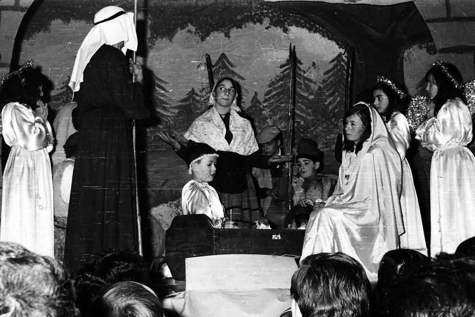 Pastorets a casa Agustí. Margarita de Carinyo, Ferran de Foro, Fernando de Soto, Àngel Delacruz de JoanBlau, Maribel del Pastor i Pili de Manela, entre d'altres.