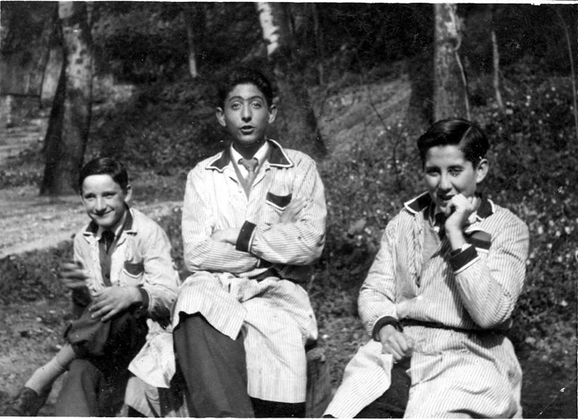 Josep de Casa Marxant, Antoni Jiménez i Ramon Bernaus, als Escolapis de Tàrrega, excursió a Vallfogona de Riucorb.