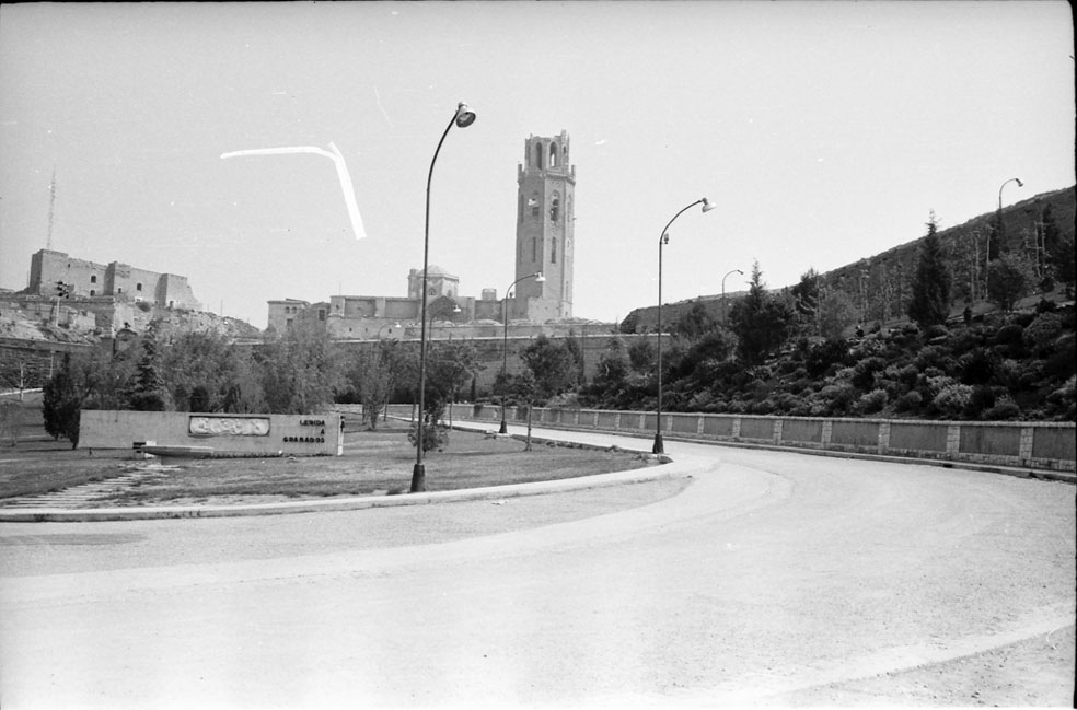 Vista de la Seu Vella a Lleida.