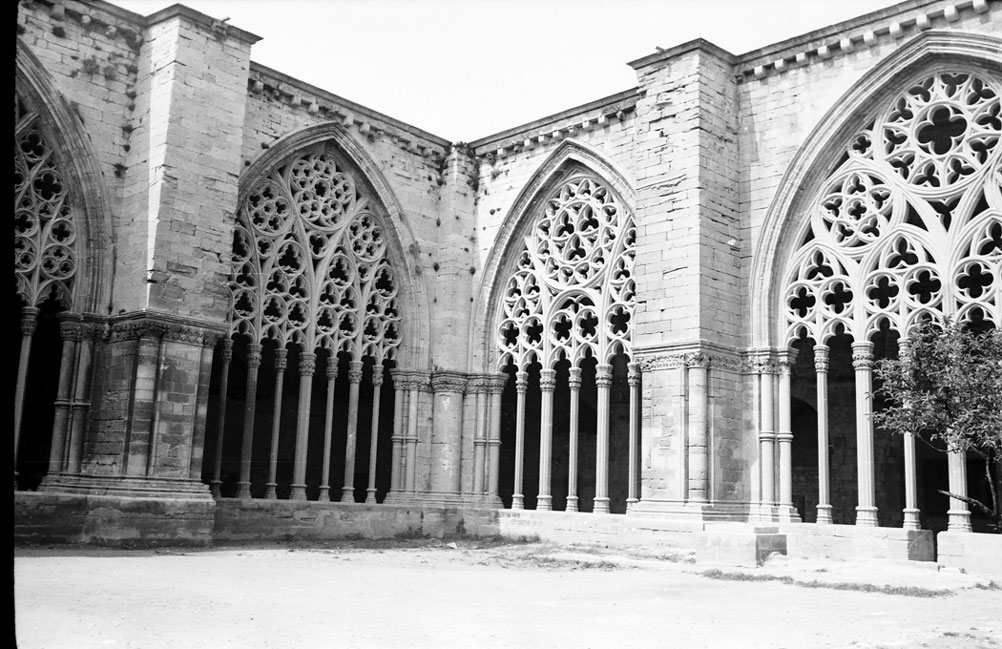 La Seu Vella de Lleida, vista del claustre.