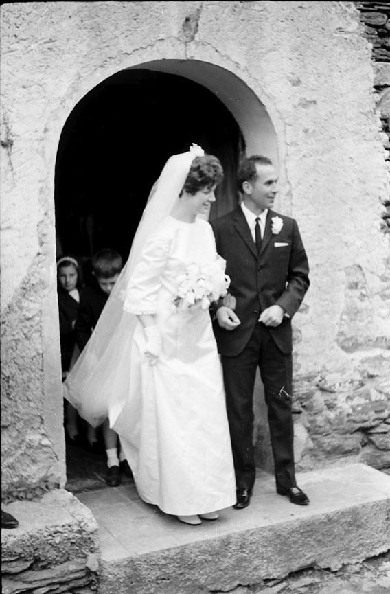 Casament de Joan Civat amb Teresa Feu, a l'església de Sant Esteve d'Araós.