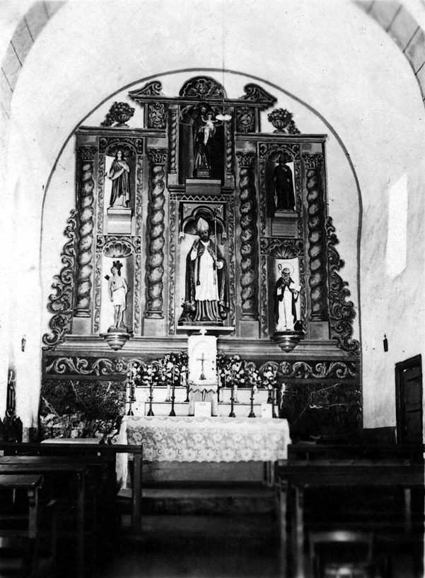 Sant Agustí. Retaule de l'església parroquial de Sant Serni.