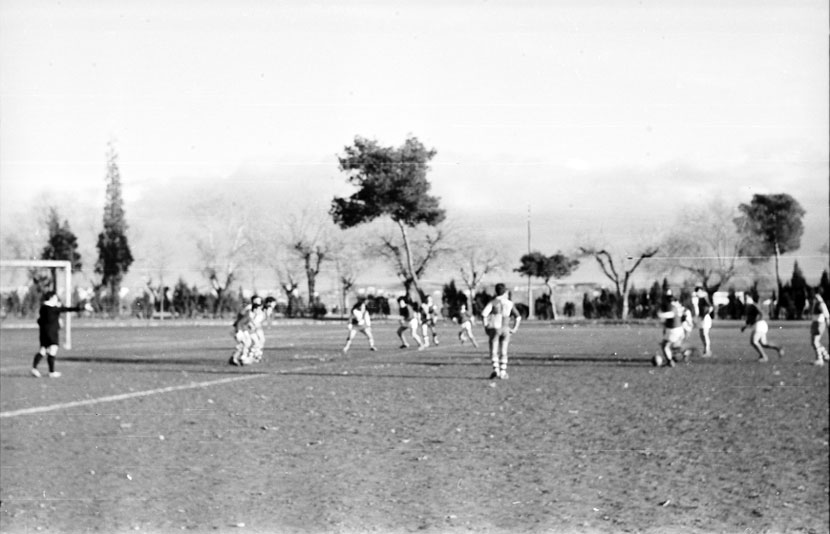 Partit de futbol a Lleida