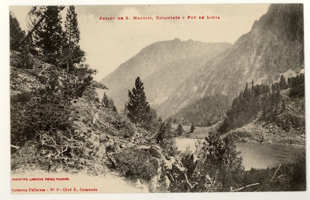 <p>Estany de S.Maurici,. Encantats y Puy de Linya</p>