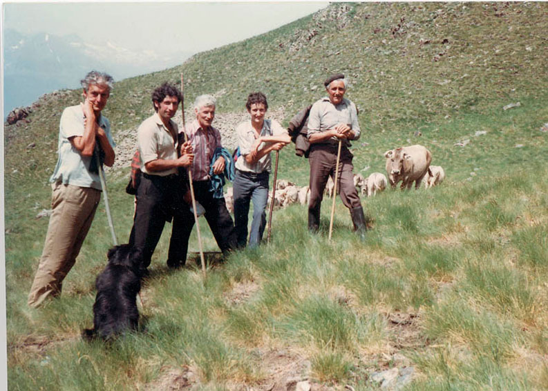 Anant a la muntanya, Germà de David, Cisquet, Esteve, Josep i Ramon.