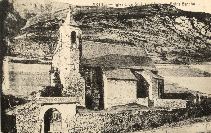 postal M. Solè, Esglèsia de Sant Juan d'Arties