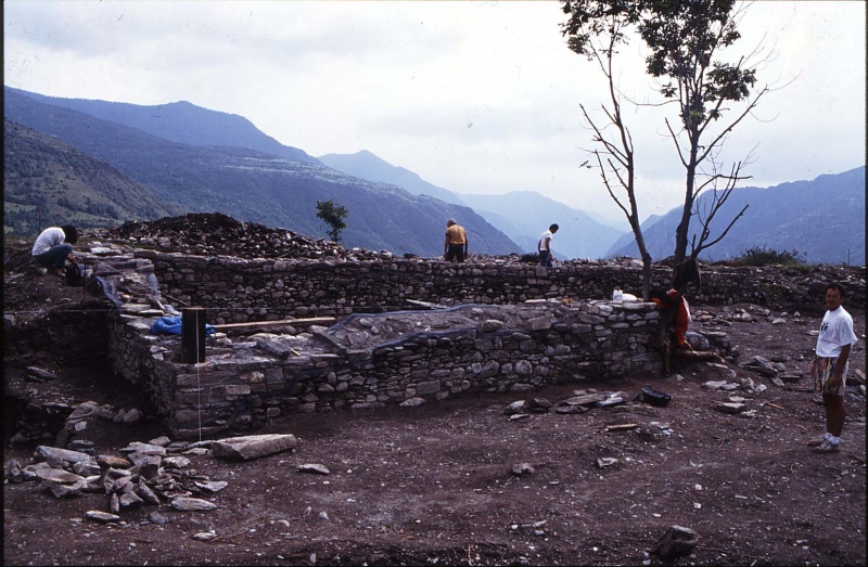 <p>Excavacions al Castell de València d'Àneu</p>