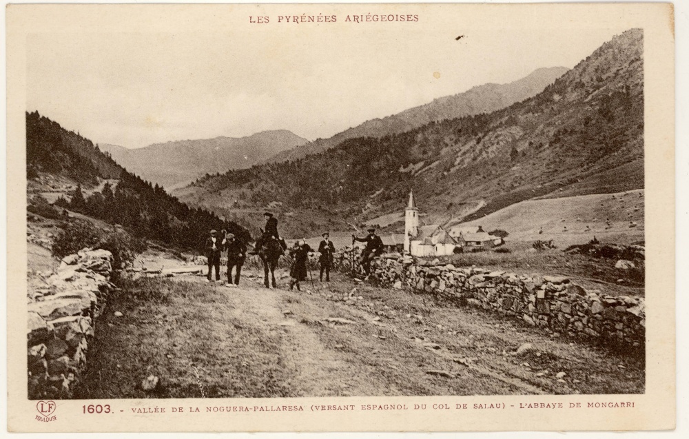 <p>Vallée de la Noguera Pallaresa, (Verssant espagnol du col de Salau) - L'Abbaye de Mongarri</p>